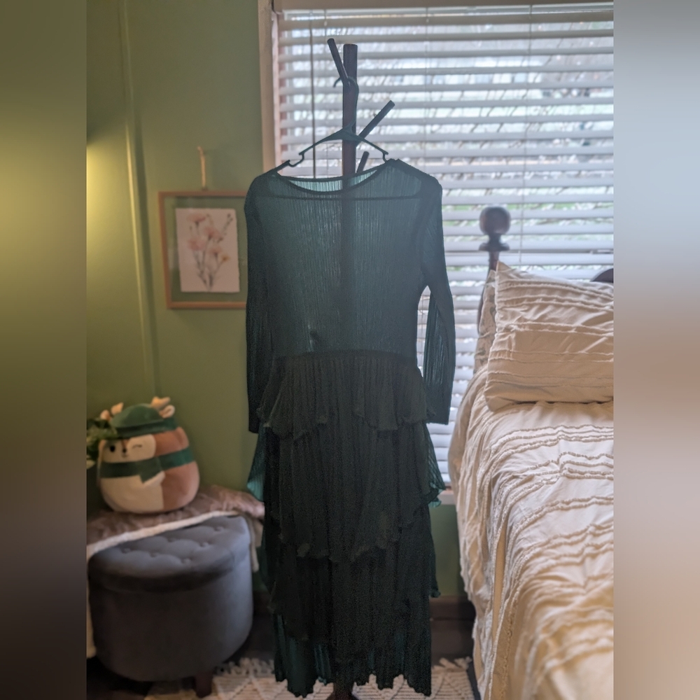 ❤️Sold❤️Green One Size Fits All Dress 🫶🏼